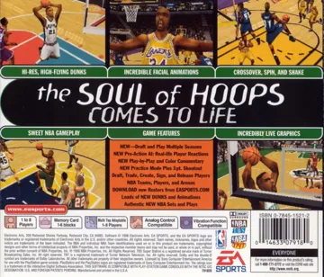 NBA Live 99 (US) box cover back